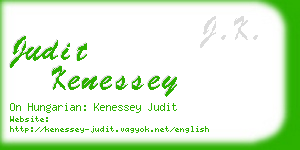 judit kenessey business card